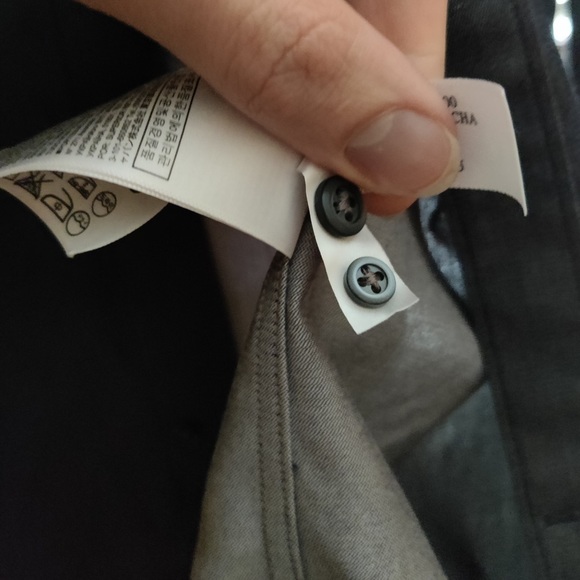 Banana Republic Non-Iron Tailored Slim Fit Medium Dress Shirt Gray - Picture 6 of 6